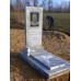 Памятник из мрамора - Прямой с надгробный плитой PM0023-2